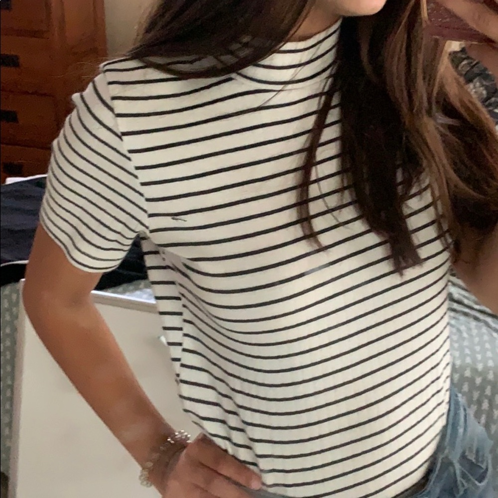 Striped Mock Top